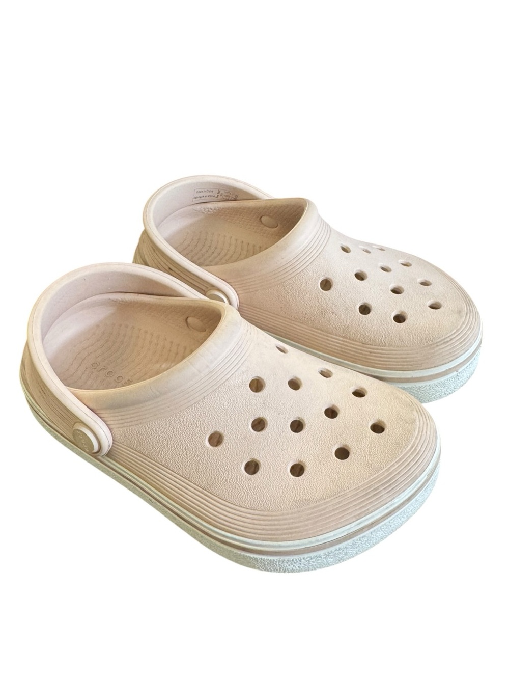 Crocs Kids Platform Clogs - Pale Pink/Blush - Size 11